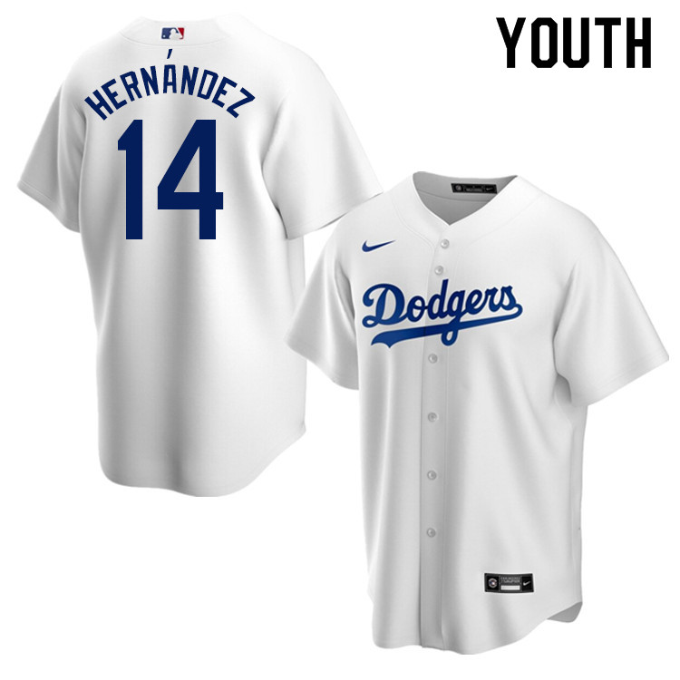 Nike Youth #14 Enrique Hernandez Los Angeles Dodgers Baseball Jerseys Sale-White